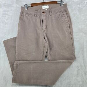Taylor Stitch Slim Chino Pants Mens 31 Brown Cotton Twill Trousers